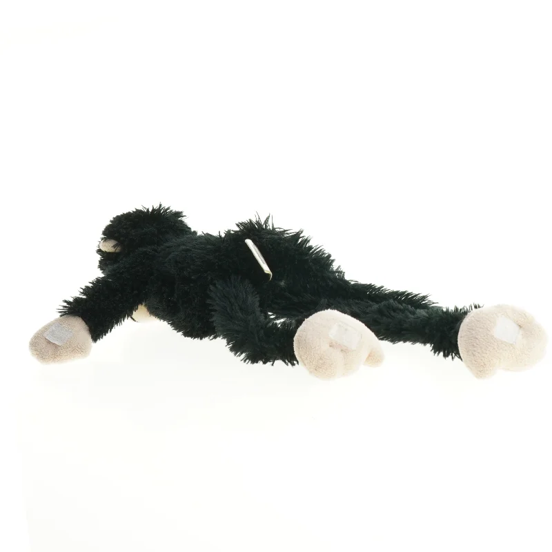 Sort tøjdyrsabe (str. 30 cm)