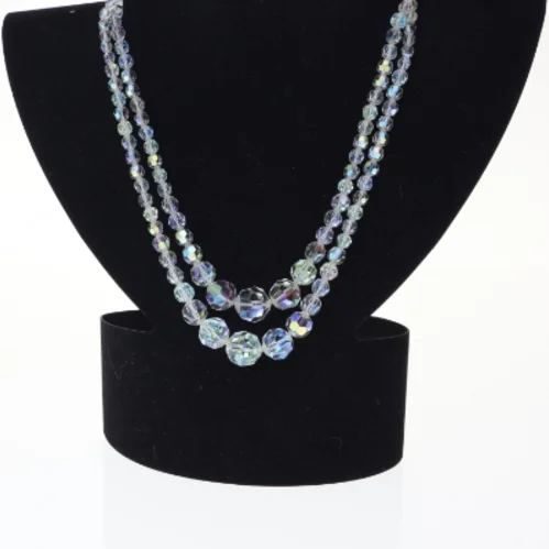 Krystal halskæde (str. 40 cm)