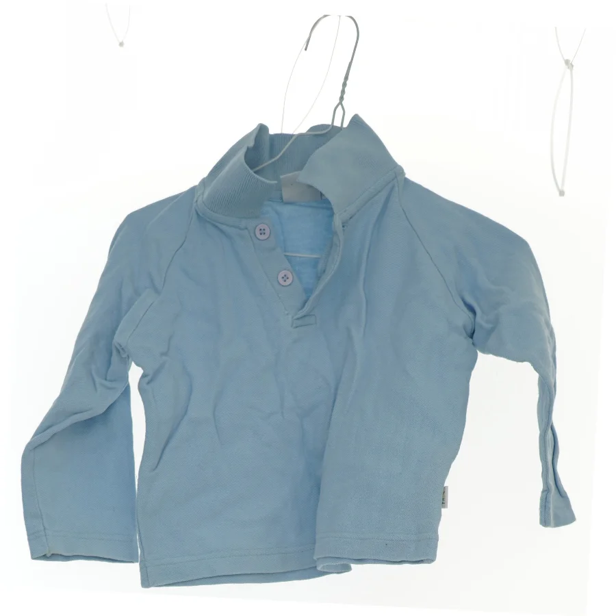 Langærmet polo-shirt (str. 92 cm)