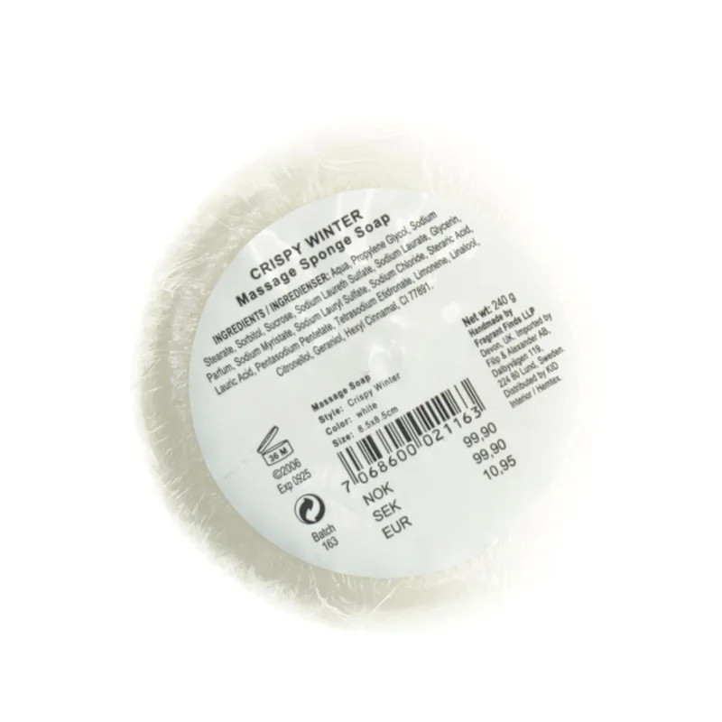 Massagesvamp med sæbe (str. Diameter, 8,5 cm)