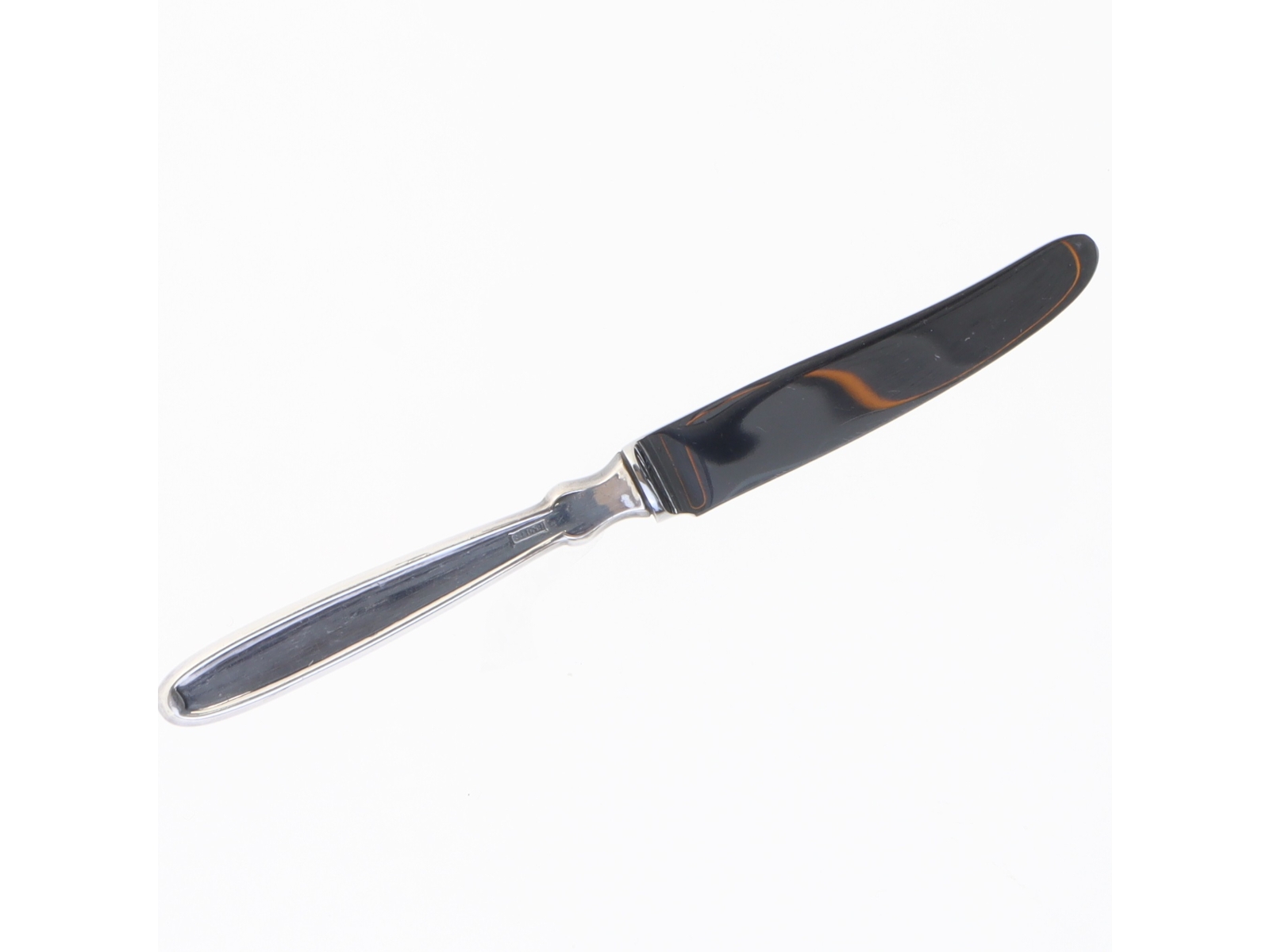 Sølv smørkniv fra Raadvad (str. 12,5 cm)