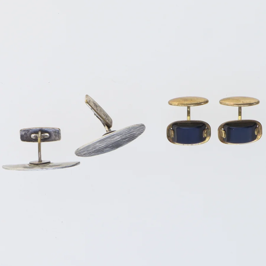 Manchetknapper (str. 2 x 2 cm og 3 x en og en halv)