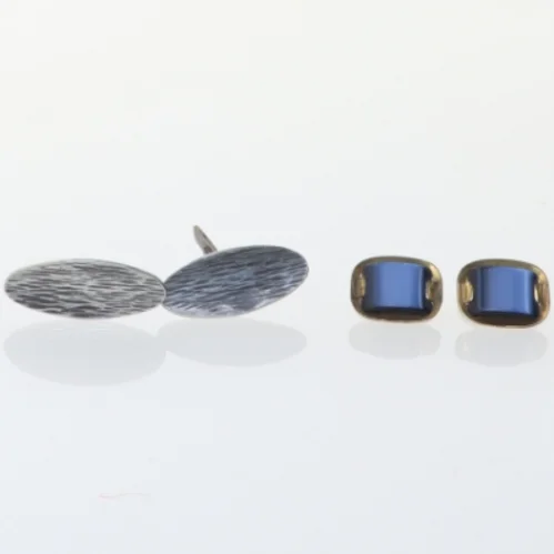 Manchetknapper (str. 2 x 2 cm og 3 x en og en halv)