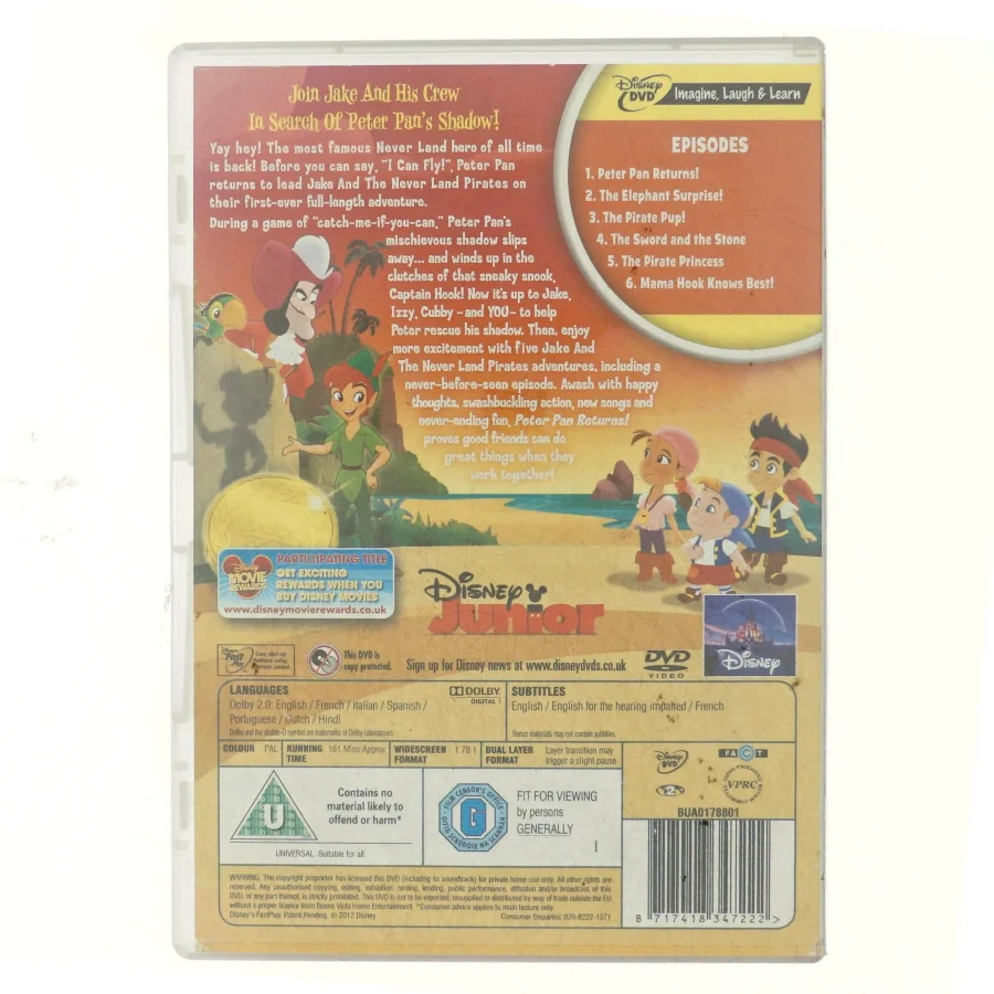 Jake, Peter Pan Returns