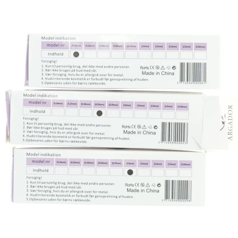 Derma Roller fra Argador (str. 16 x 5 cm)