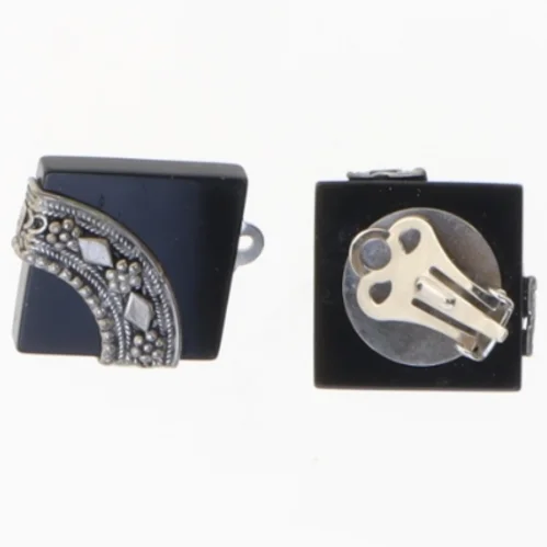 Øreringe med klips (str. 2 x 2 cm)