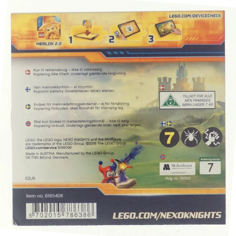 Nexo Knights, 2016 ep.1-2 fra Lego