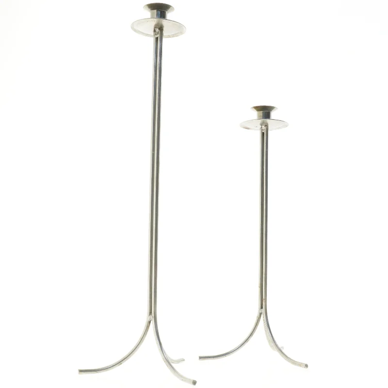 Sæt af gulvlysestager (str. 48 x 16 cm og 37,5 x 16 cm)