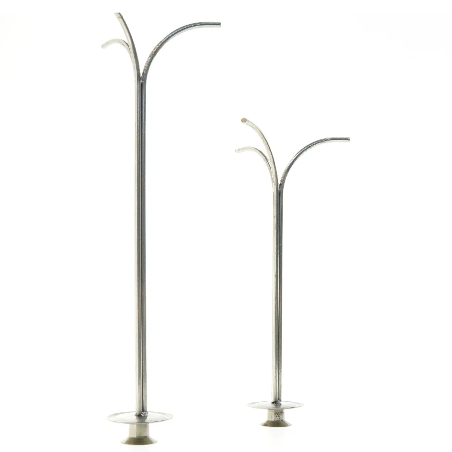 Sæt af gulvlysestager (str. 48 x 16 cm og 37,5 x 16 cm)