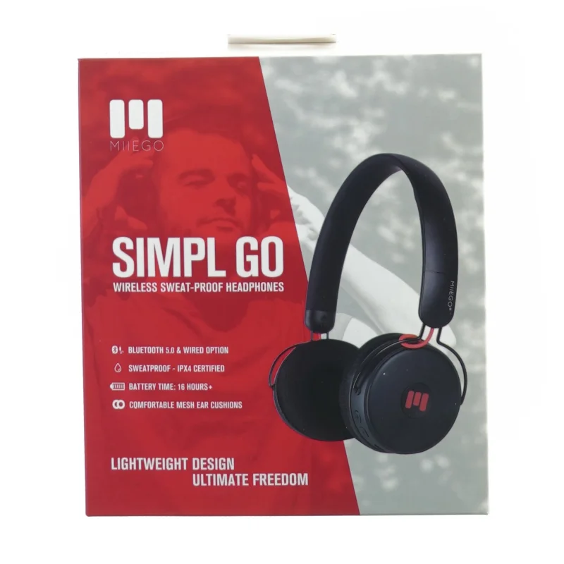 Simpl Go wireless sweat-proof headphones fra Miiegu (str. 17 x 20 cm)