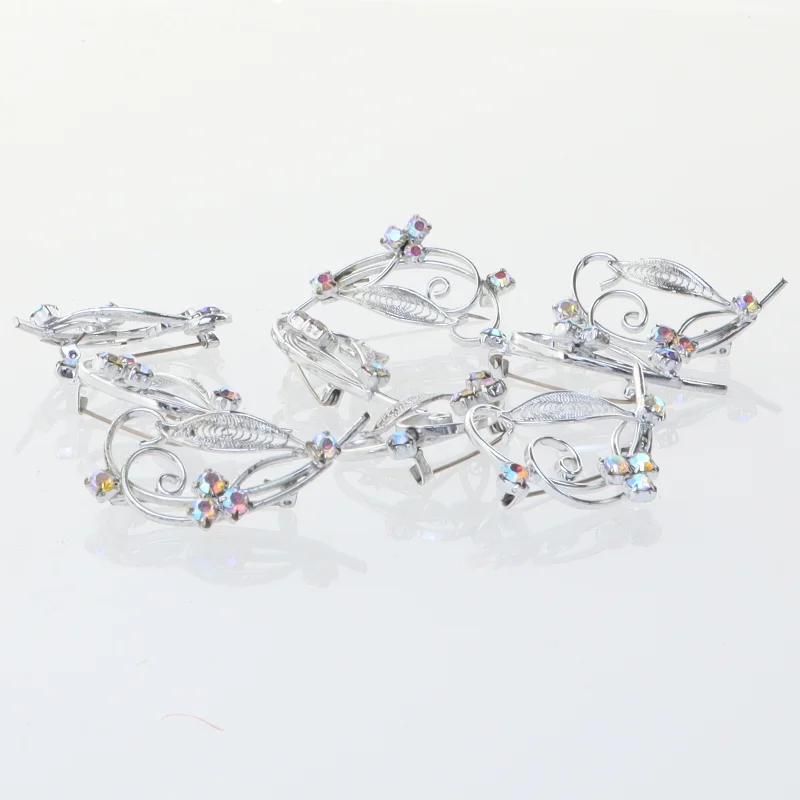 Hårspænder med rhinsten (str. 4 x 4 cm)