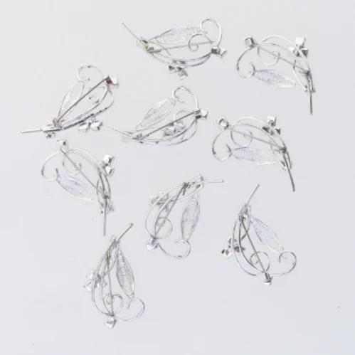 Hårspænder med rhinsten (str. 4 x 4 cm)