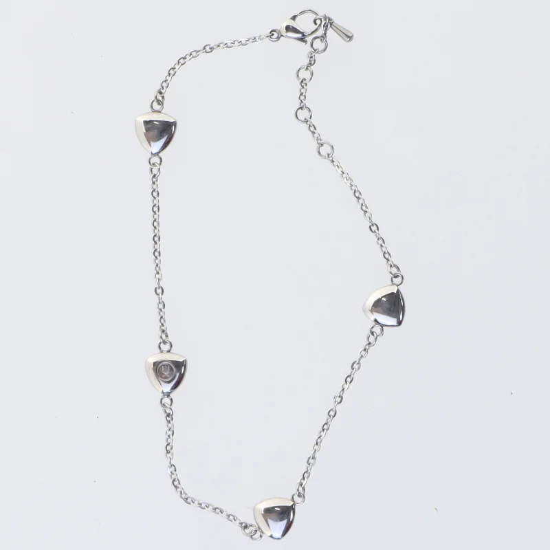 Sølv armbånd med hjerteanhæng (str. 29 cm)