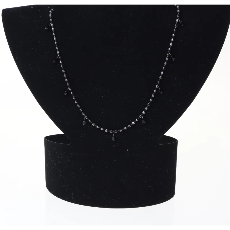 Sort kæde halskæde (str. 40 cm)