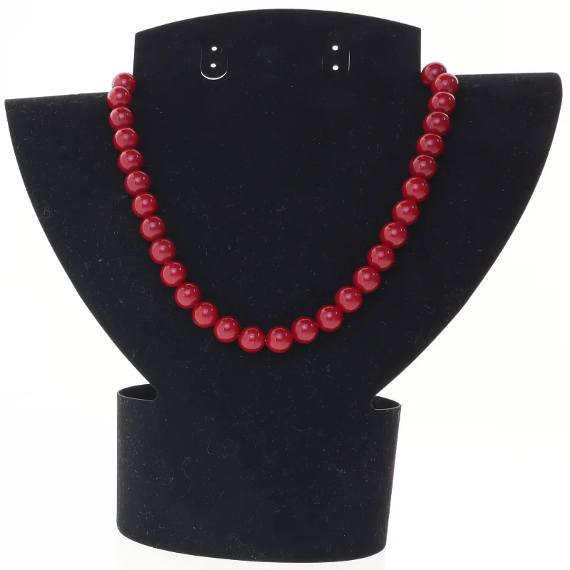 Rød halskæde (str. 40 cm)