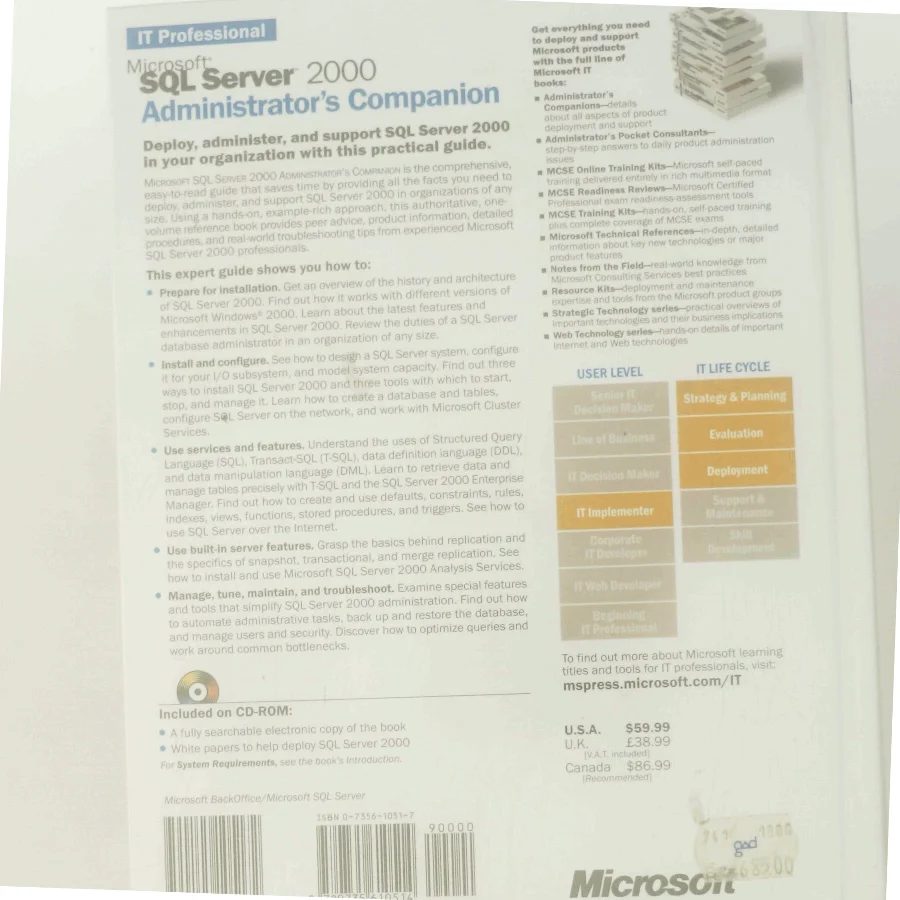 Microsoft SQL Server 2000 Administrator's Companion af Marcilina S. Garcia (Bog)
