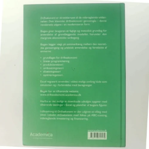 Driftsøkonomi af Lone Hansen (f. 1959-07-26) (Bog)