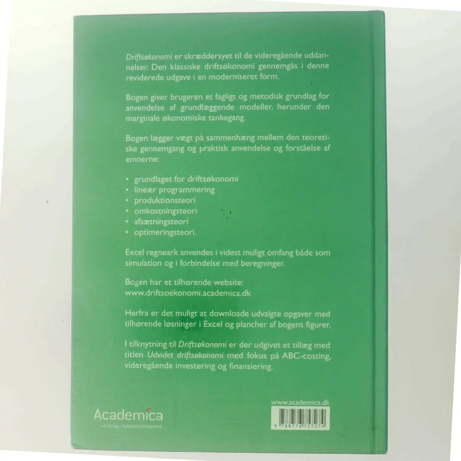 Driftsøkonomi af Lone Hansen (f. 1959-07-26) (Bog)