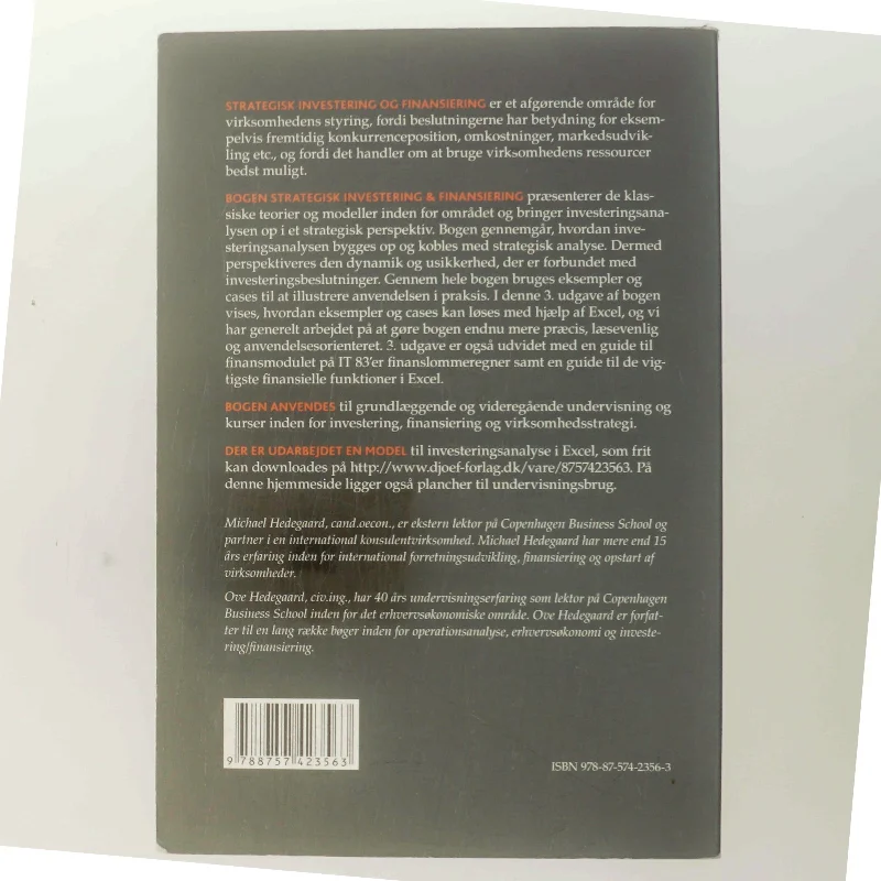 Strategisk investering og finansiering af Ove Hedegaard (Bog)
