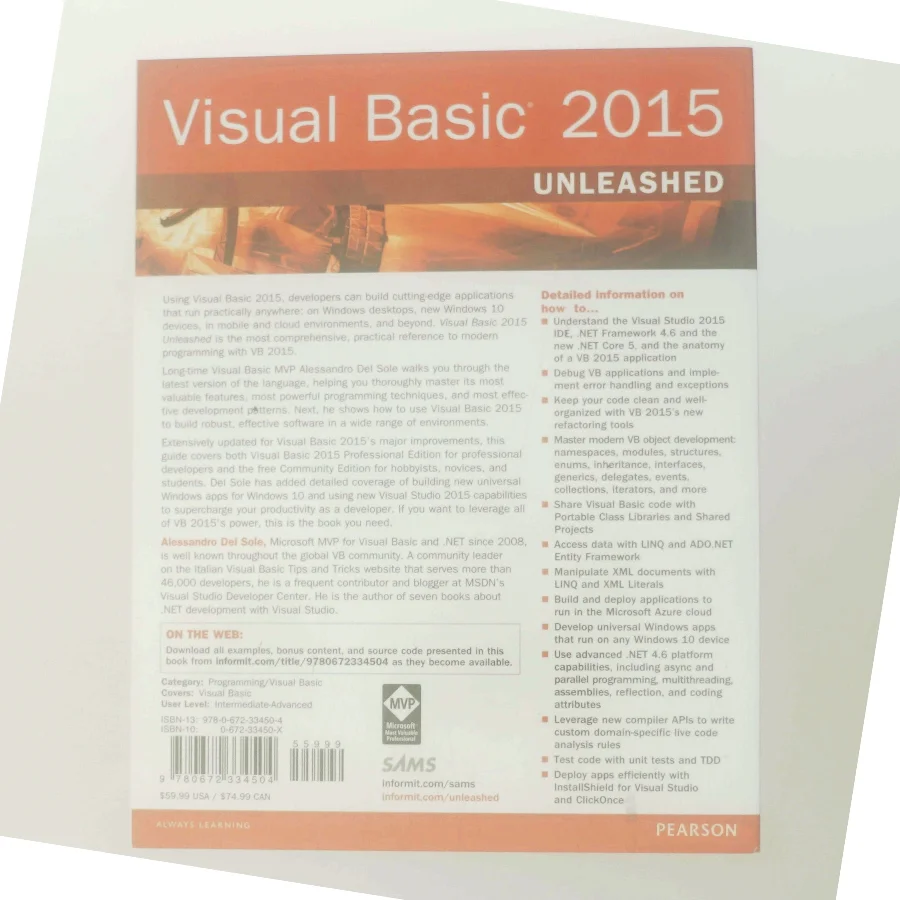 Visual Basic 2015 unleashed af Alessandro Del Sole (Bog)