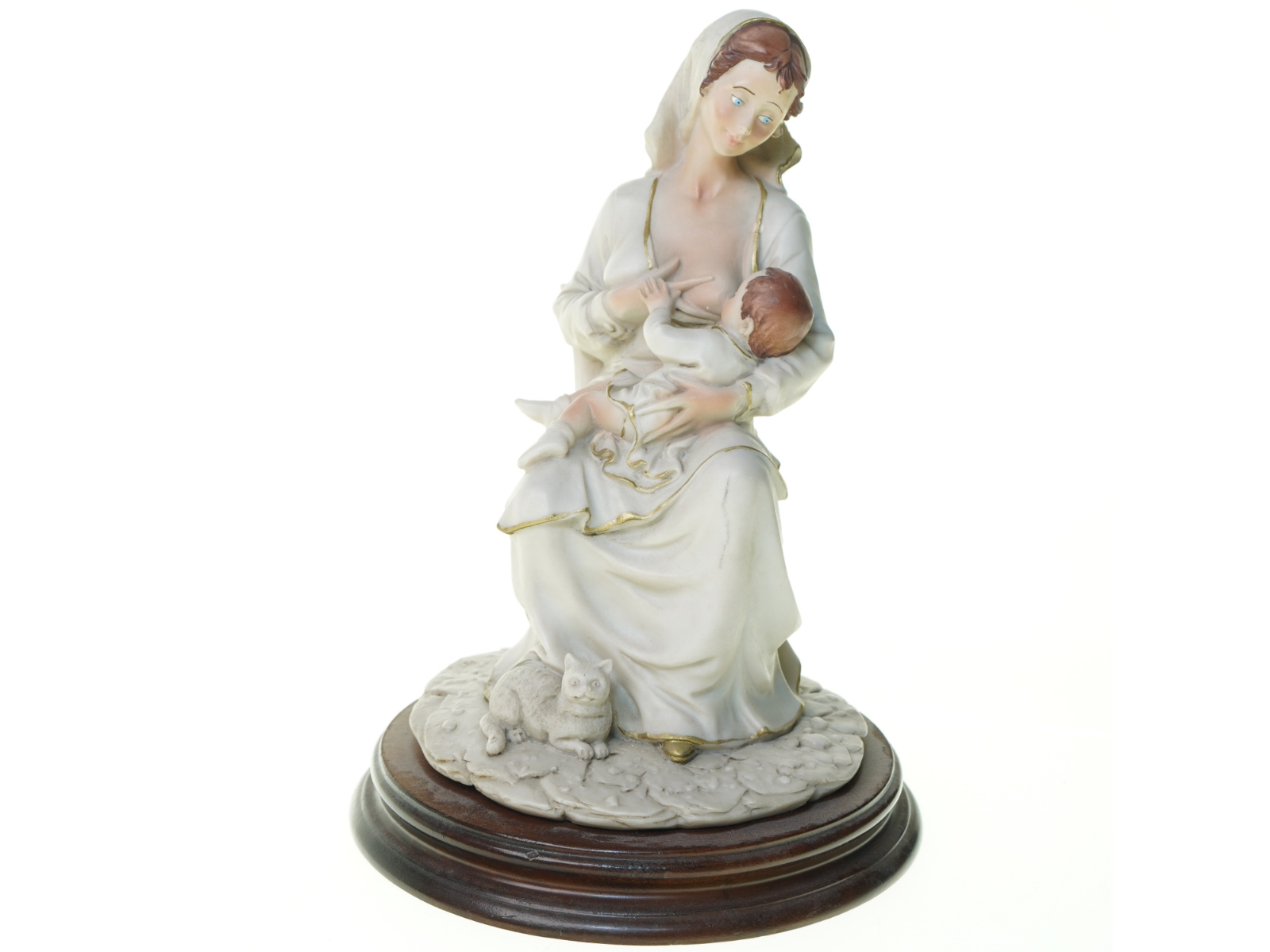 Figur af ammende moder (str. 30 x 21 cm)