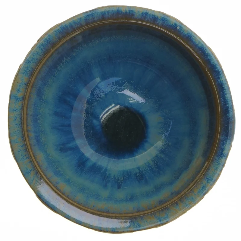 Døbefond skål med dekoration (str. 14 x 14 cm)