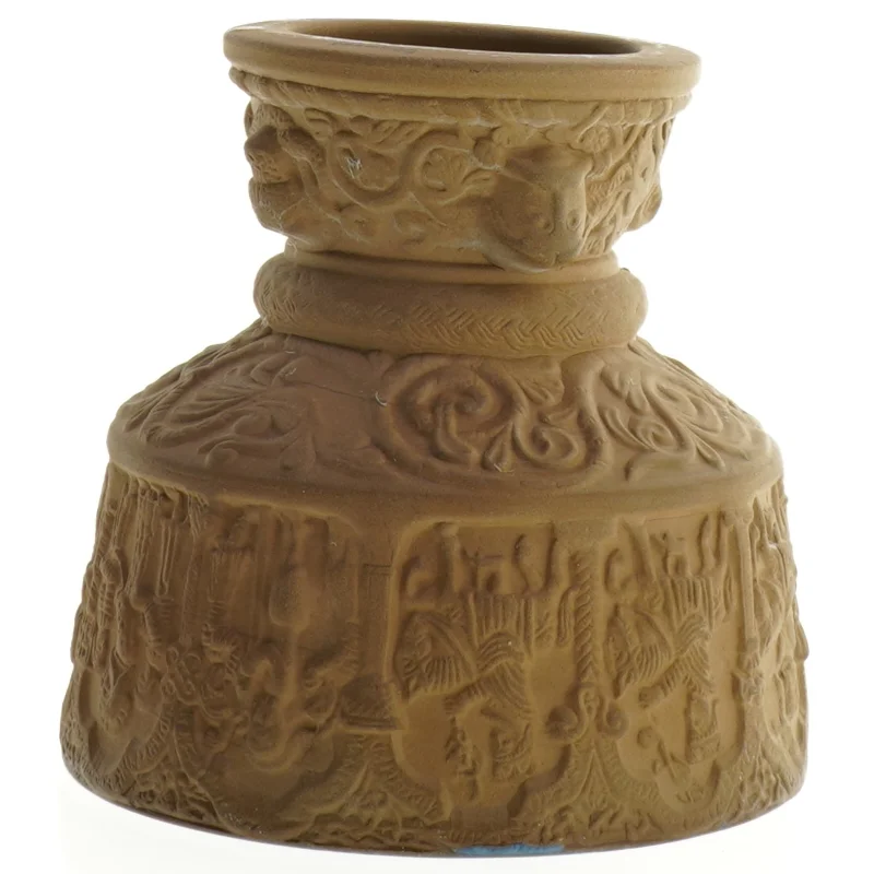 Døbefond skål med dekoration (str. 14 x 14 cm)