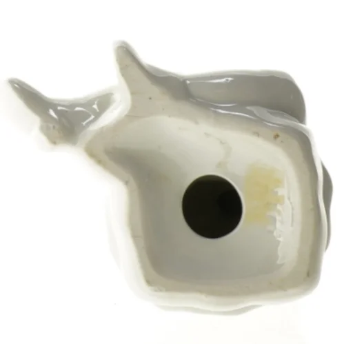 Porcelænsfigur af lille pige med dukke (str. 11 cm)