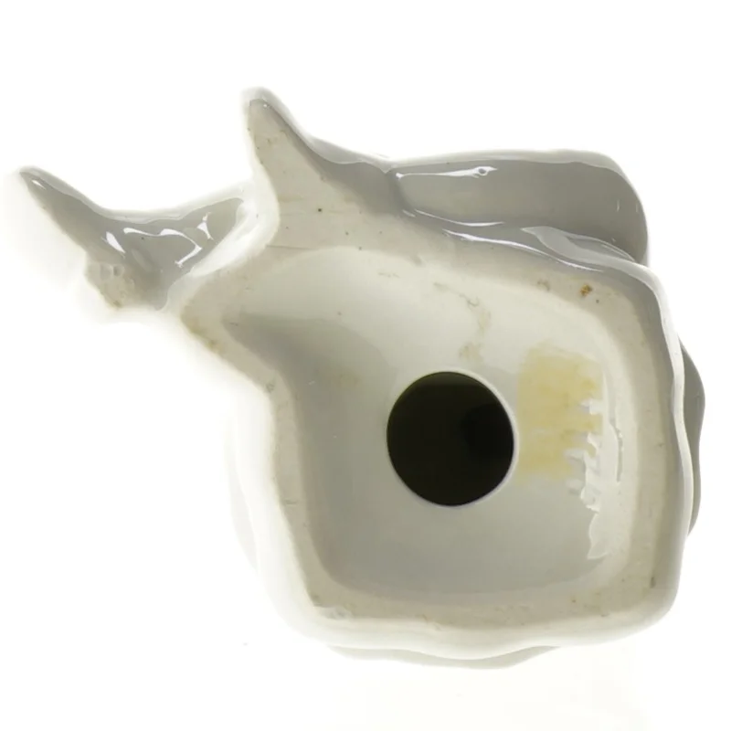 Porcelænsfigur af lille pige med dukke (str. 11 cm)