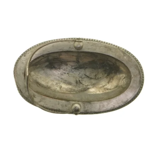 Antik sølvfarvet figur (str. 19 x 11 x 7 cm)