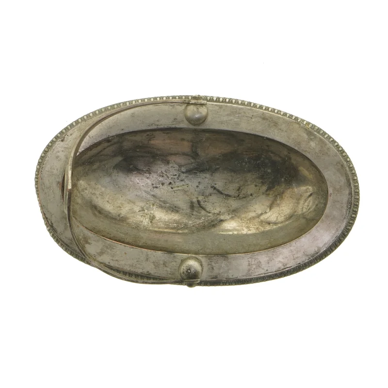 Antik sølvfarvet figur (str. 19 x 11 x 7 cm)