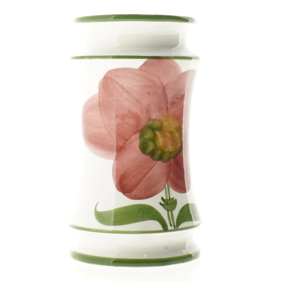 Blomsterdesignet porcelænsvase (str. 20 x 11 cm)