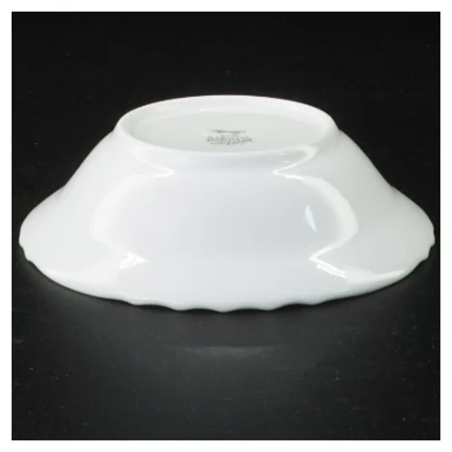 Blomsterdekoreret porcelænsskål (str. 15 x 4 cm)