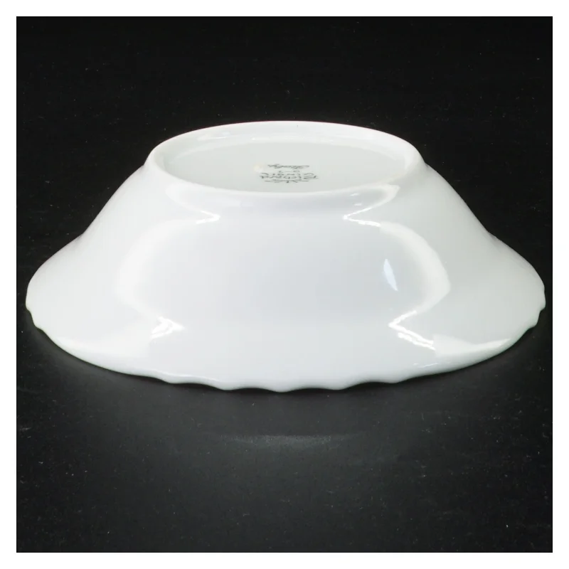 Blomsterdekoreret porcelænsskål (str. 15 x 4 cm)