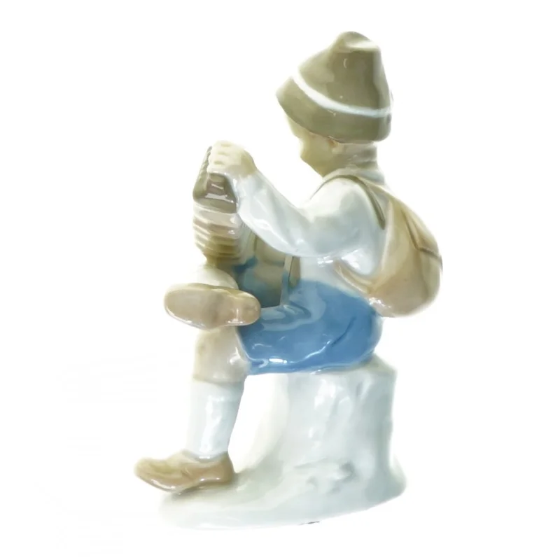 Figur harmonikaspiller (str. 15 x 5 x 9 cm)
