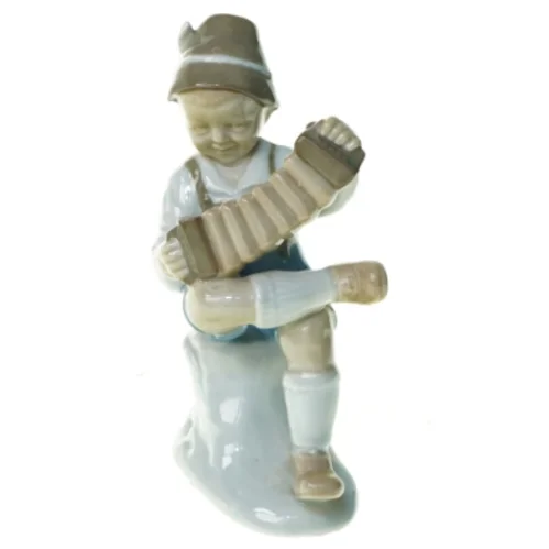 Figur harmonikaspiller (str. 15 x 5 x 9 cm)