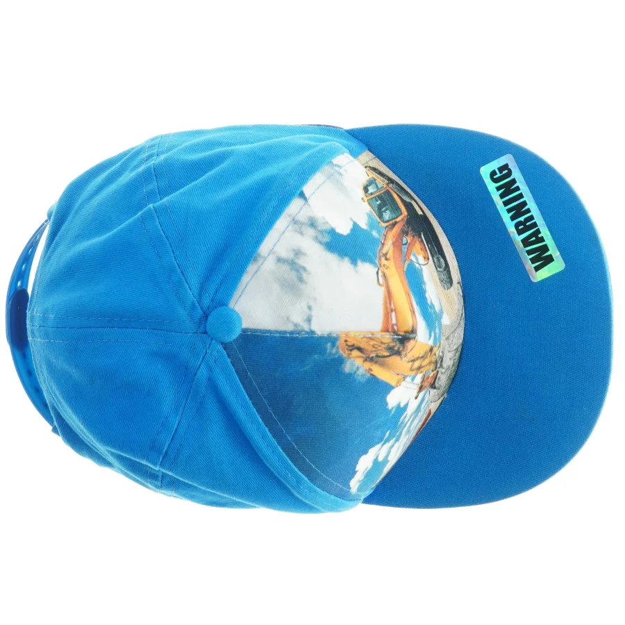 Snapback-kasket med gravemaskineprint (str. Diameter, 19 cm)