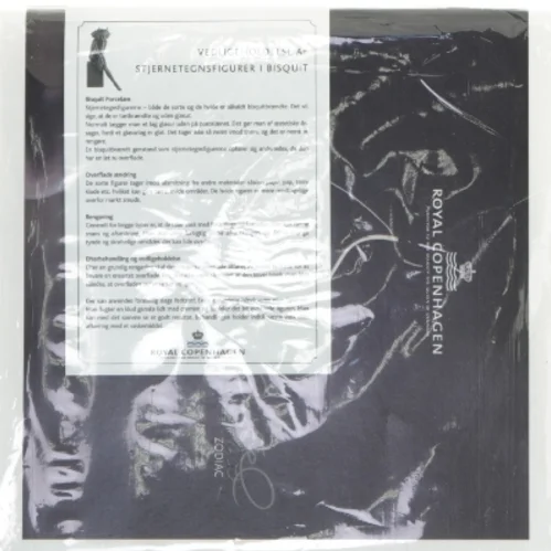 Pleje/vedligeholdelsessæt til Stjernetegnsfigur fra Royal Copenhagen (str. 21 x 21 cm)