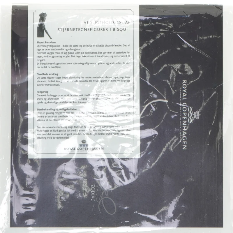 Pleje/vedligeholdelsessæt til Stjernetegnsfigur fra Royal Copenhagen (str. 21 x 21 cm)