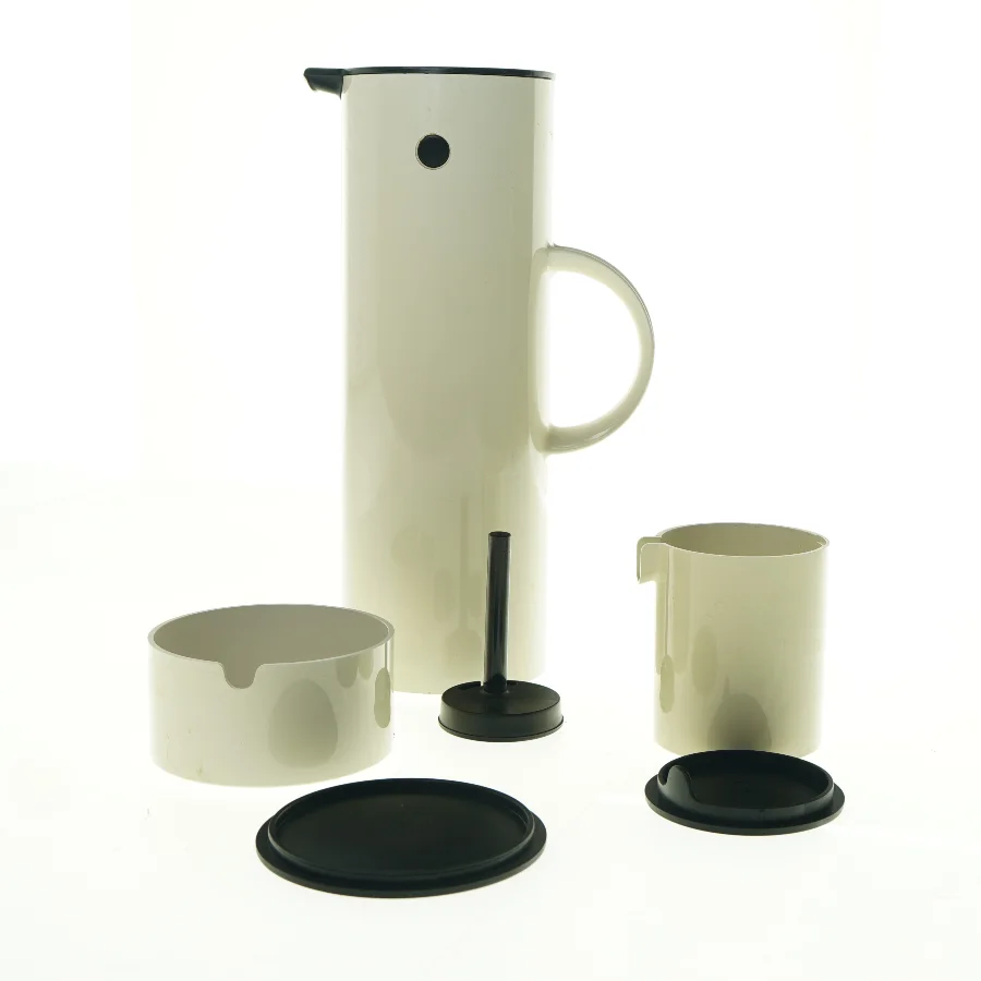Termokande med sukker og flødesæt fra Stelton (str. 30 x 10 cm og 10 x 7 cm og 6 x 10 cm)