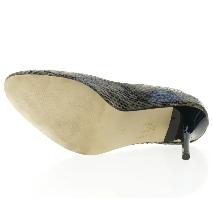 Slangeskindsimitation stiletter fra Stylesnob (str. 38)