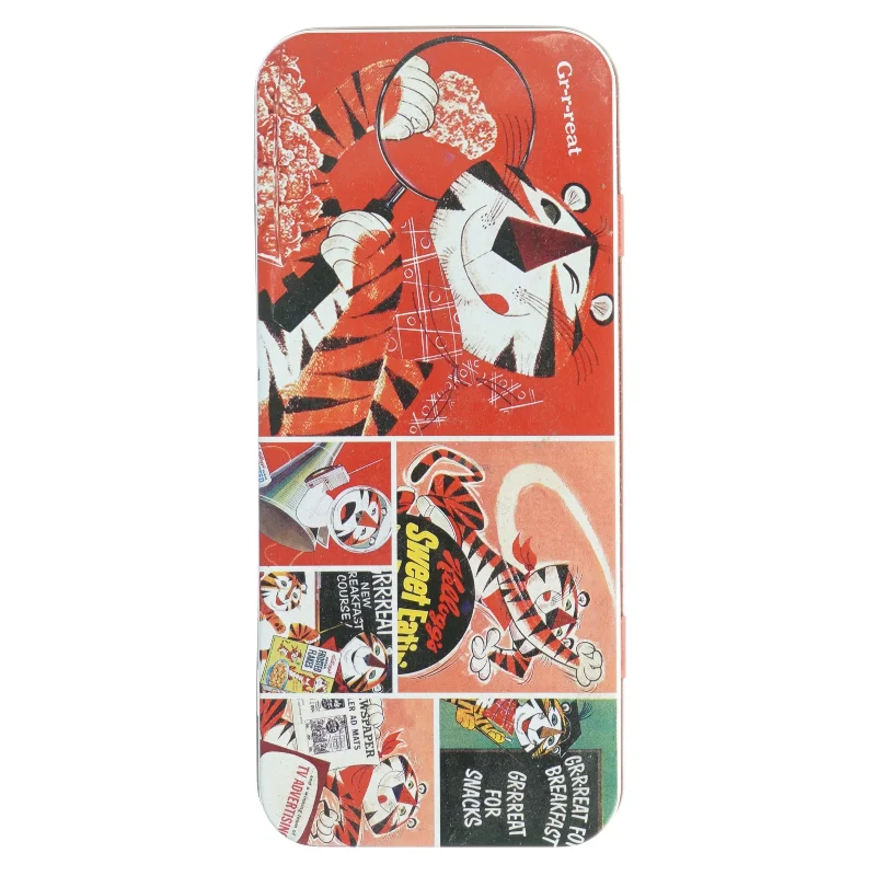 Metal kagedåse med retro design (str. 26,5 x 22 x 10 cm)