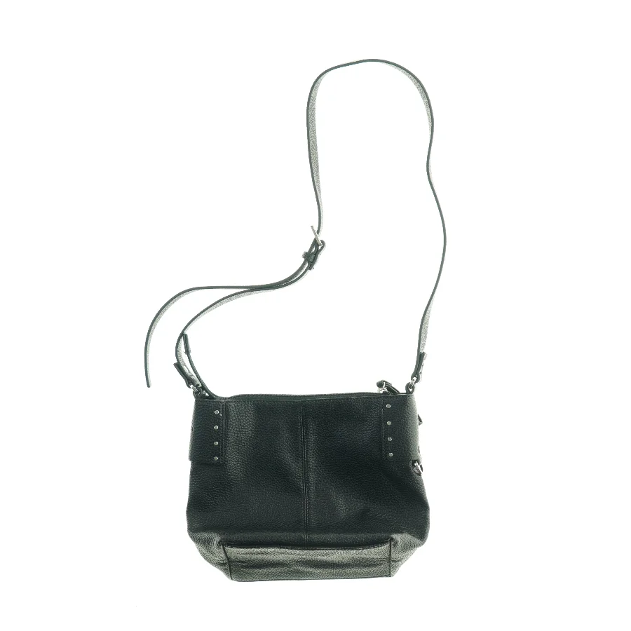 Sort skuldertaske med nitter fra Esprit (str. 23 x 21 x 12 cm)