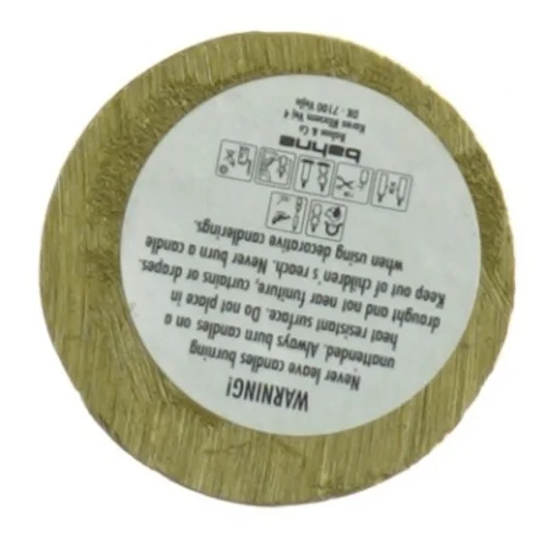 Messingstage til lys fra Bahne (str. 5,5 x 5 cm)