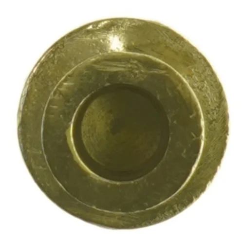 Messingstage til lys fra Bahne (str. 5,5 x 5 cm)