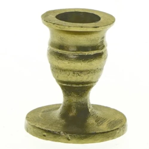 Messingstage til lys fra Bahne (str. 5,5 x 5 cm)