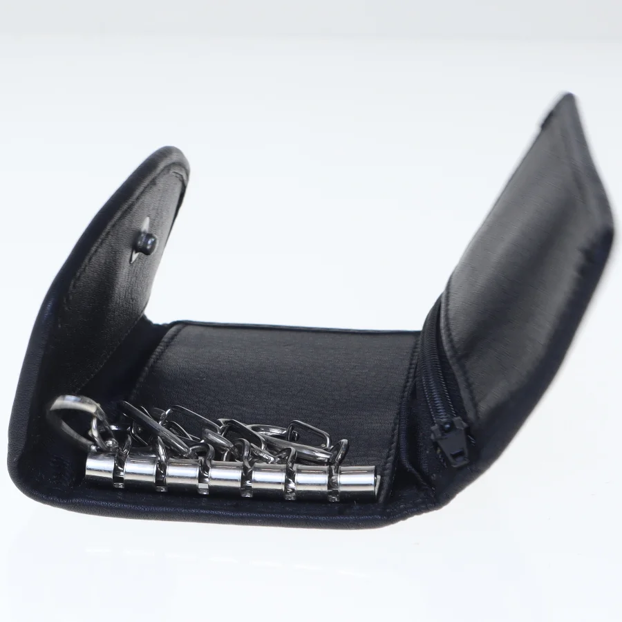 Nøgletaske med lynlås (str. 11x6 cm)