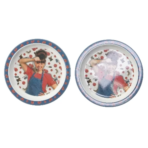 Tallerkener med motiv fra DR (str. 2 stk Ø 21,5 cm)