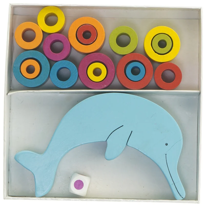 Balancespil med delfin fra Goki (str. 21x21 cm)