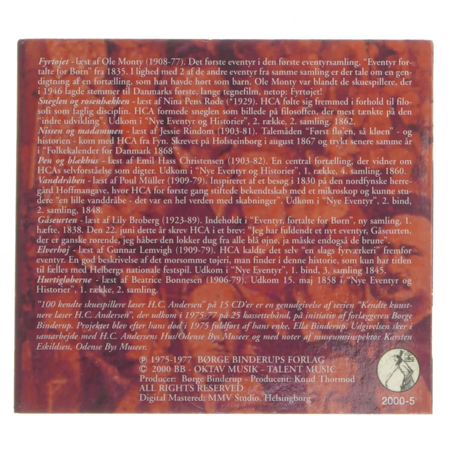 H.C. Andersen Audiobook CD